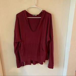 Earthbound Soft Red Hoodie with Pocket